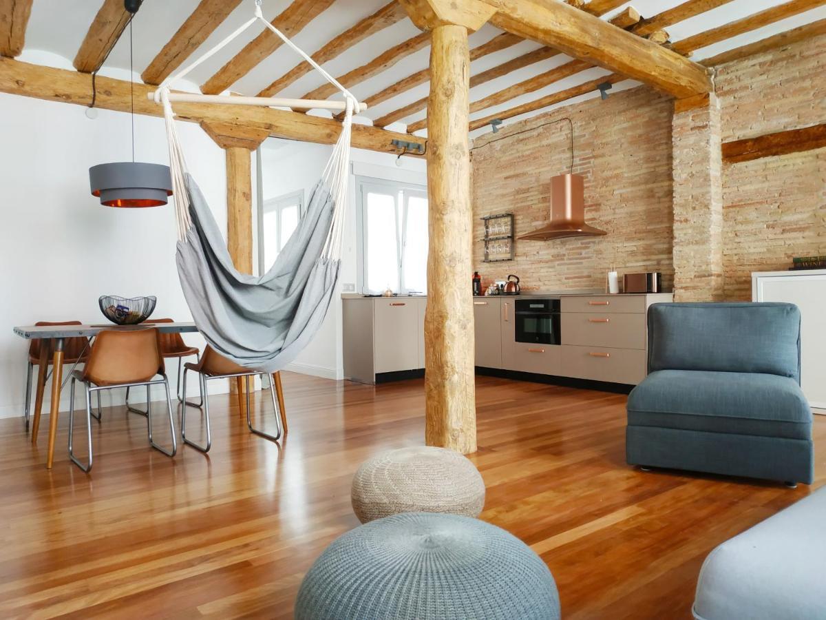 Lux Wood Loft With Air Con & Lift Lejlighed Logroño Eksteriør billede